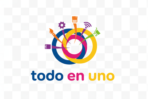 Haz imagen con fondo transparente q diga todo en uno y q tenga una imagen